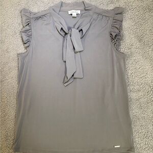 Calvin Klein Women's Gray Sleeveless Top